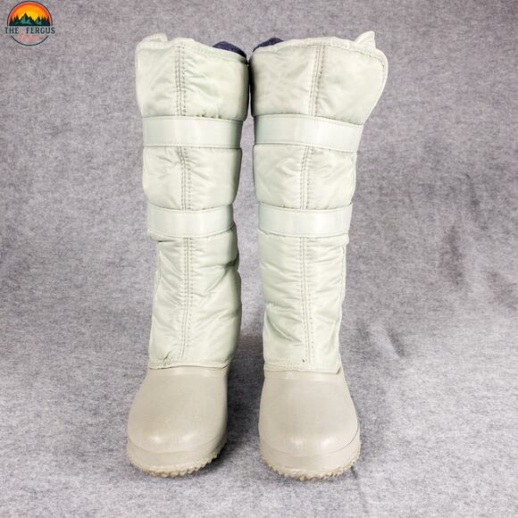 Sorel Denver Sub Zero Snow Boots Mint Green Waterproof Wool Puffer Women Size 6 - Picture 2 of 10